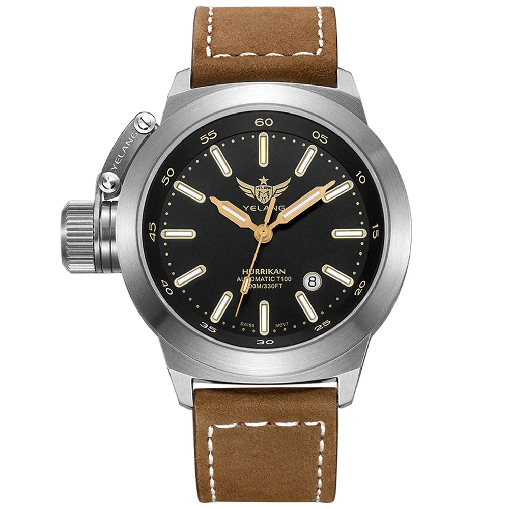 Часы с Тритием автоматические часы для мужчин Yelang мужские военные T100 светящиеся