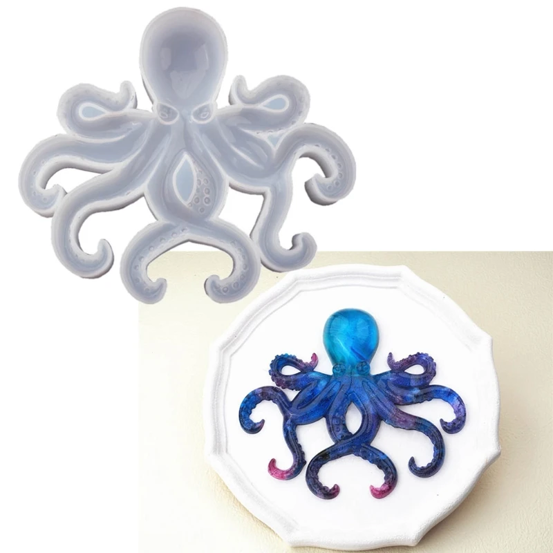 

Mirror Ocean Octopus Epoxy Resin Mold Ornaments Silicone Mould DIY Crafts Home Decorations Casting Tools
