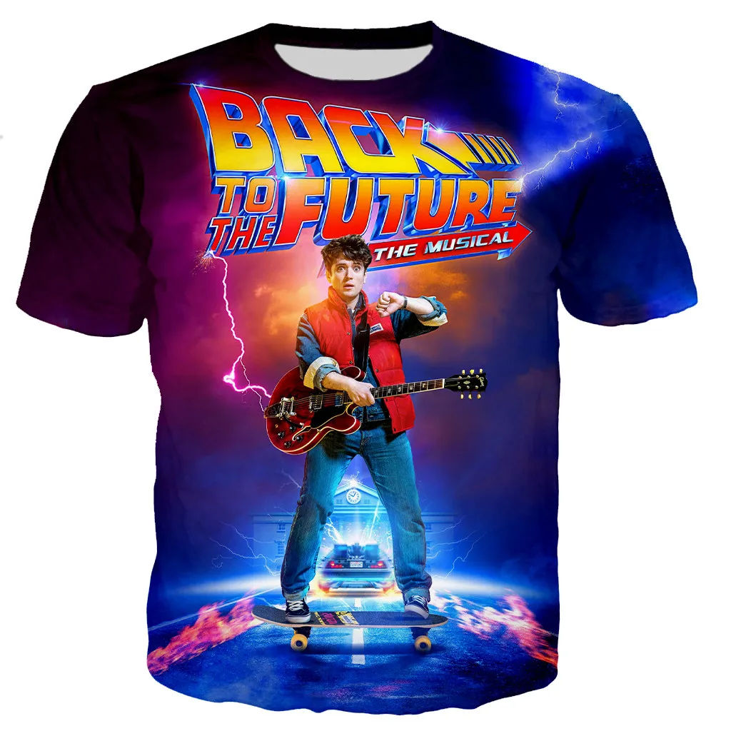 

Футболка Мужская/женская с 3D принтом «Назад в будущее»