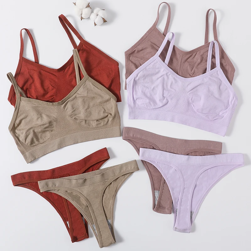 

Women Bra And Panty Set Sexy Bra Crop Tops Comfort Bralette Brassiere Unlined Bra Female Crop Top Underwear Sexy Lingerie Set