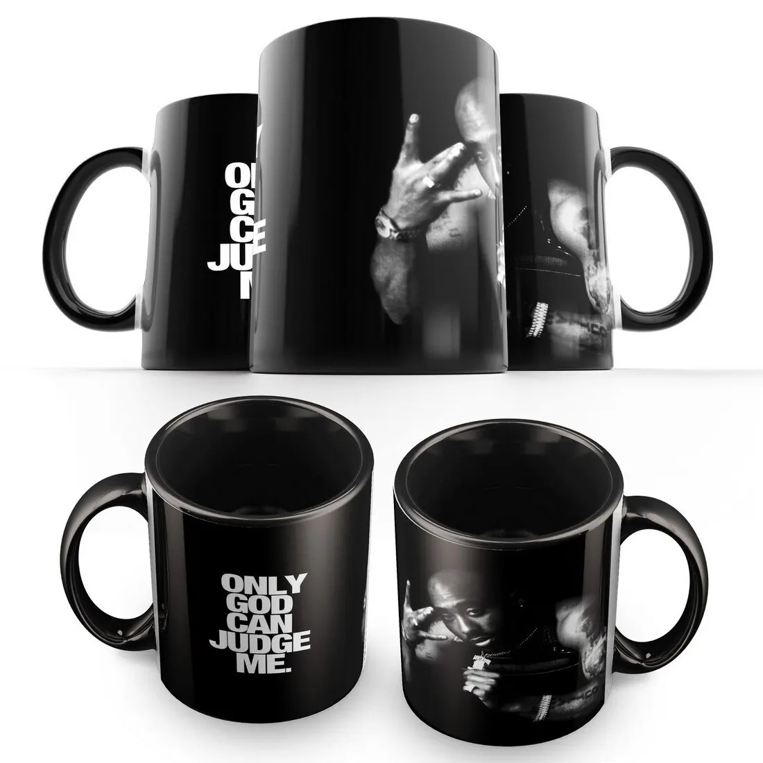 Кружка: 2Pac(рэперская 2Pac The Notorious B.I.G. Snoop Dogg N.W.A MF DOOM Ice Cube Dr. Dre 50 Cent Eminem) -3 - купить по