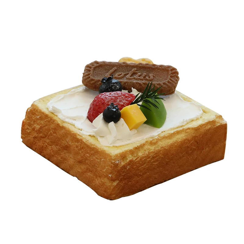 Simulaci&oacute;n de rebanadas gruesas de tostadas, decoraci&oacute;n de ventana para hornear, accesorios para pan de desayuno, suministros de fotograf&iacute;a-0
