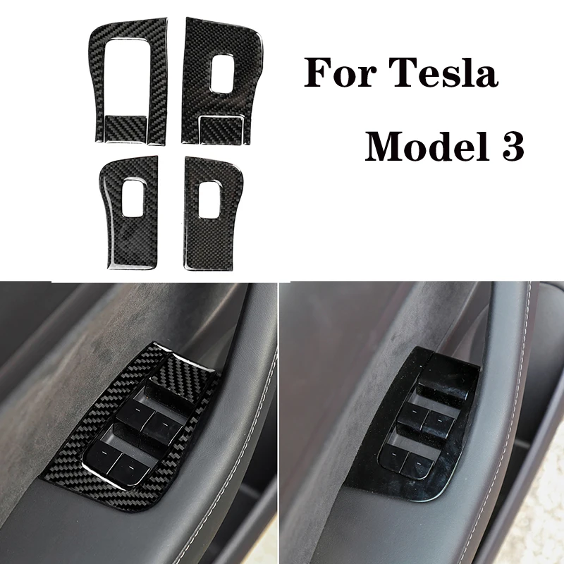 6 шт. аксессуары для Tesla Model 3 крышка кнопки переключателя интерьера отделка