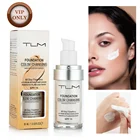 База для макияжа TLM 30 мл, Жидкая основа для макияжа, стойкая осветляющая основа для макияжа, консилер для ухода за кожей лица