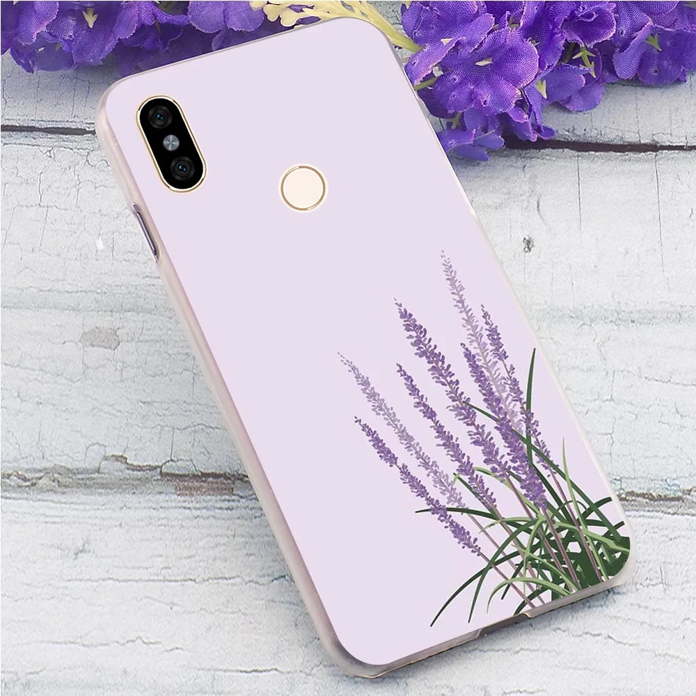 Простой Лавандовый цветочный чехол для телефона Redmi Note5 5Pro 4X 4A 5 6 7A Plus/5A 6A 6/K20 Pro GO Note