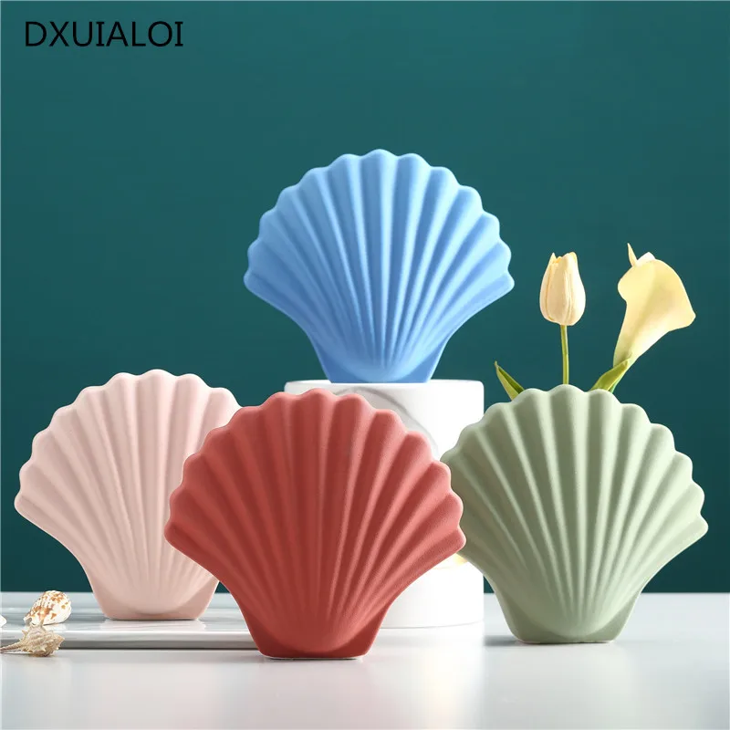 Европейская креативная белая керамическая ваза для цветов Настольная Ваза