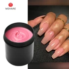 Камуфляжный акриловый гель для ногтей MSHARE, розовый прозрачный отмачиваемый УФ-гель для Светодиодный вания ногтей, маникюр, 300 г, 10,58 унций