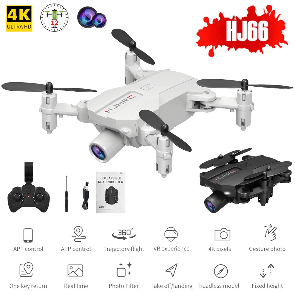 

Drone Foldable Mini Size 1080P/4K/Dual 4K Camera Headless Altitude Hold Remote Control Flying Drone