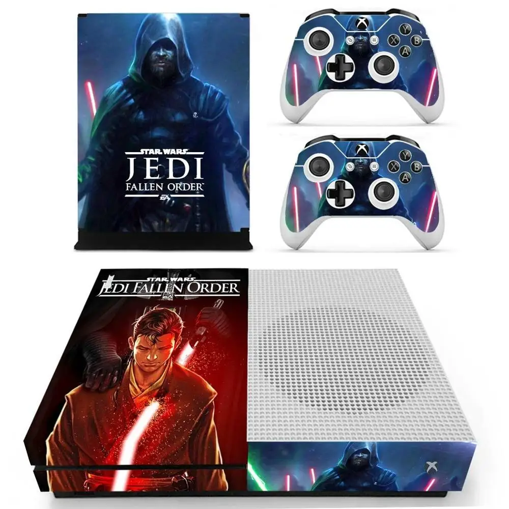 Звездные войны джедай Падший заказ кожи наклейка для Xbox One S консоли и Kinect и контроллеры для Xbox One тонкий стикер кожи