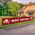 Рождественские наружные баннеры, Рождественский Декор для дома, Рождественское украшение, Санта-Клаус, рождественские подарки, Рождество 2021, новый год 2022