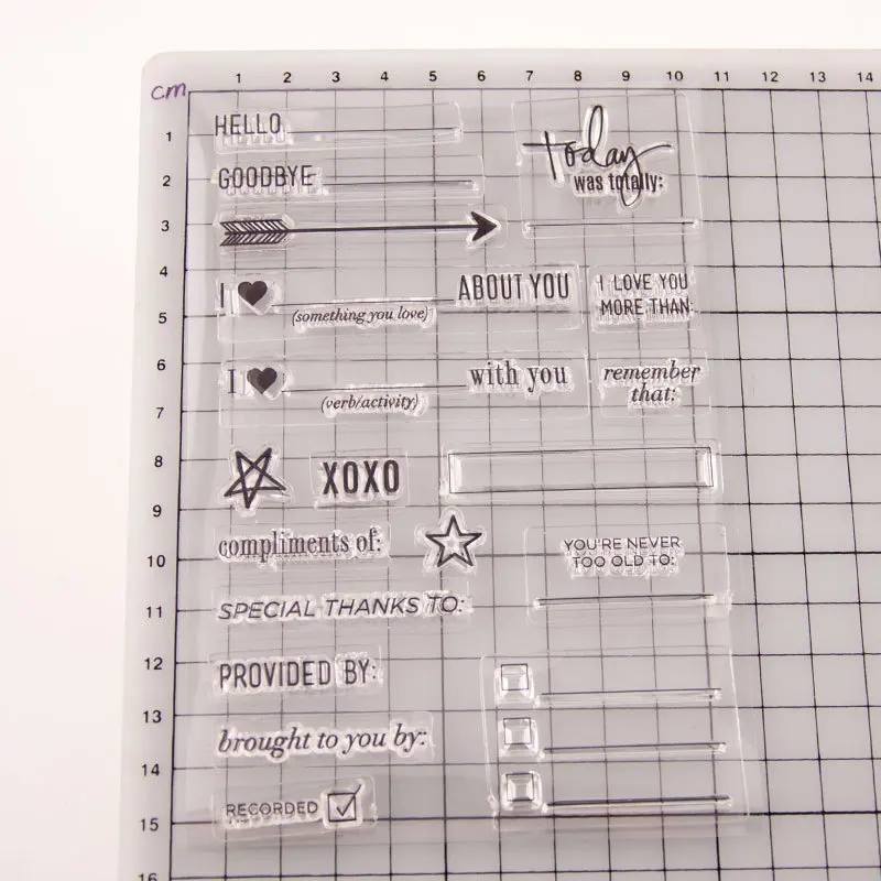 Здравствуйте до свидания прозрачный значок для DIY Скрапбукинг/изготовление карт