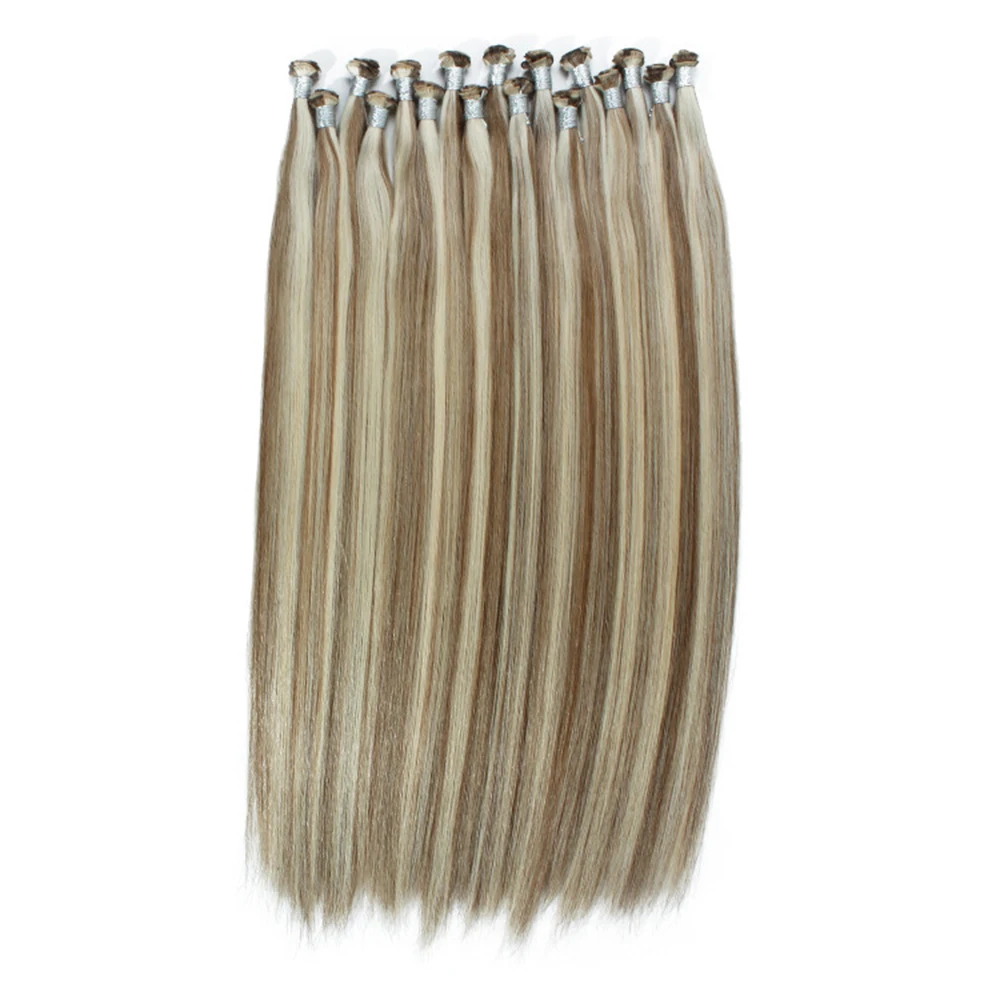 Hand woven human hair Light and breathable hair curtain P8/613