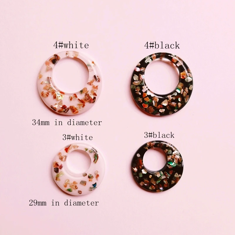 Японские и южнокорейские непористые черные белые акриловые частицы