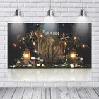 Задний фон для фотосъемки в фотостудии с изображением леса искусственных элементов Яйца динозавра