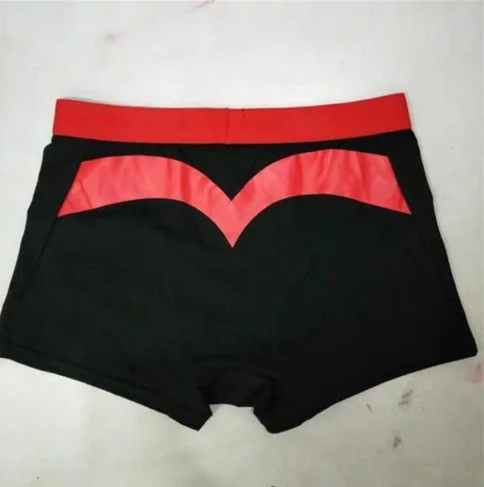 Black red Новые полки Аутентичные Evisu повседневные мужские Tide бренд-Боксер Дышащие Боксеры хлопок печати мода боксер короткий жилет - Цвет: Black red
