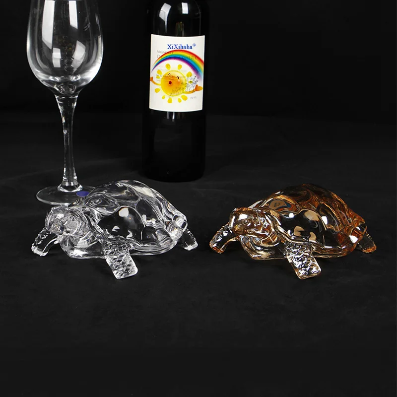 

1Pc Glass Turtle Ornament Home Decor Home Decoration Accessories Crystal Tortoise Craft Simulated Turtle Desktop Decor