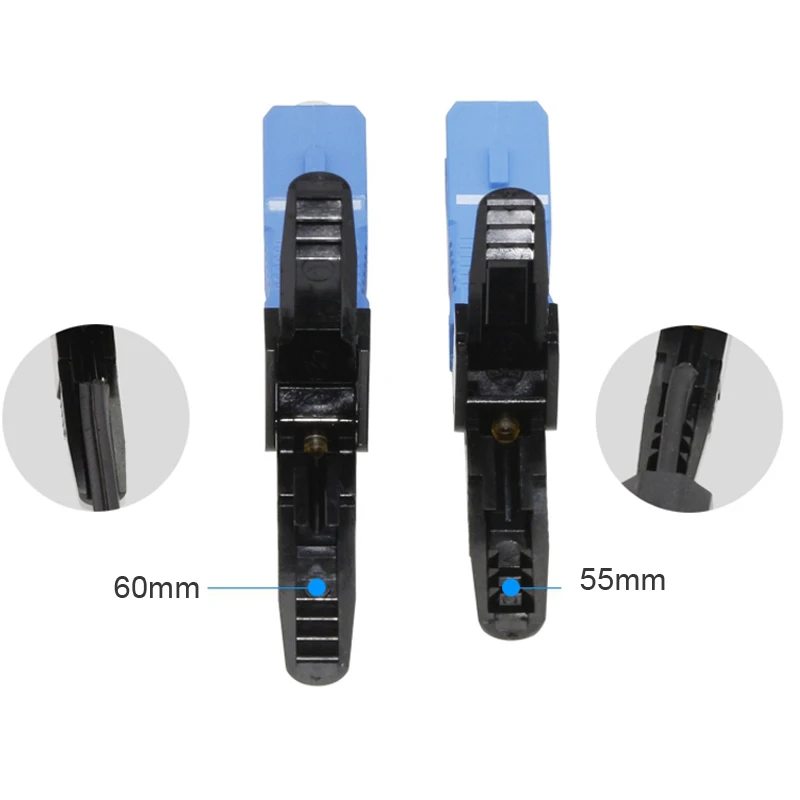 SC upc connector single mode optical fiber connectors 55mm FTTH scupc embedded cold connector for olt gpon onu epon