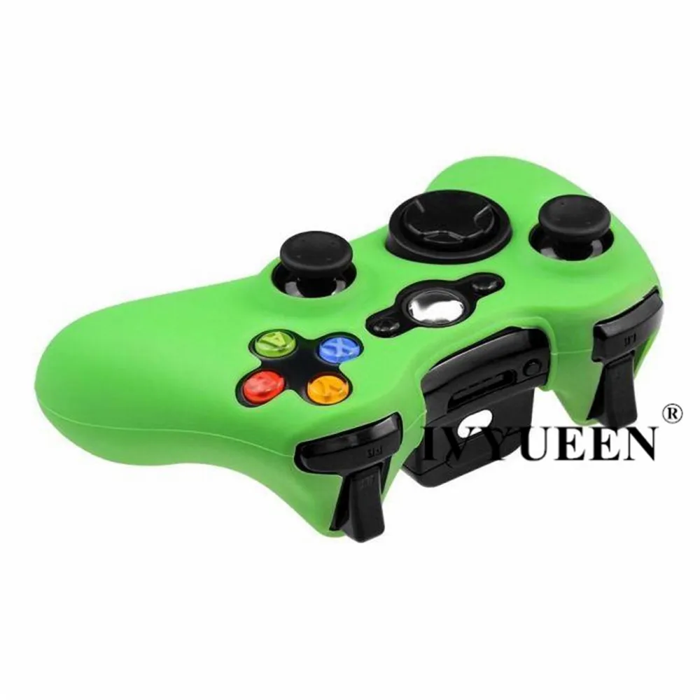 IVYUEEN 20 цветов мягкий силиконовый защитный чехол для microsoft Xbox 360 проводной/беспроводной контроллер аналоговые палочки крышки