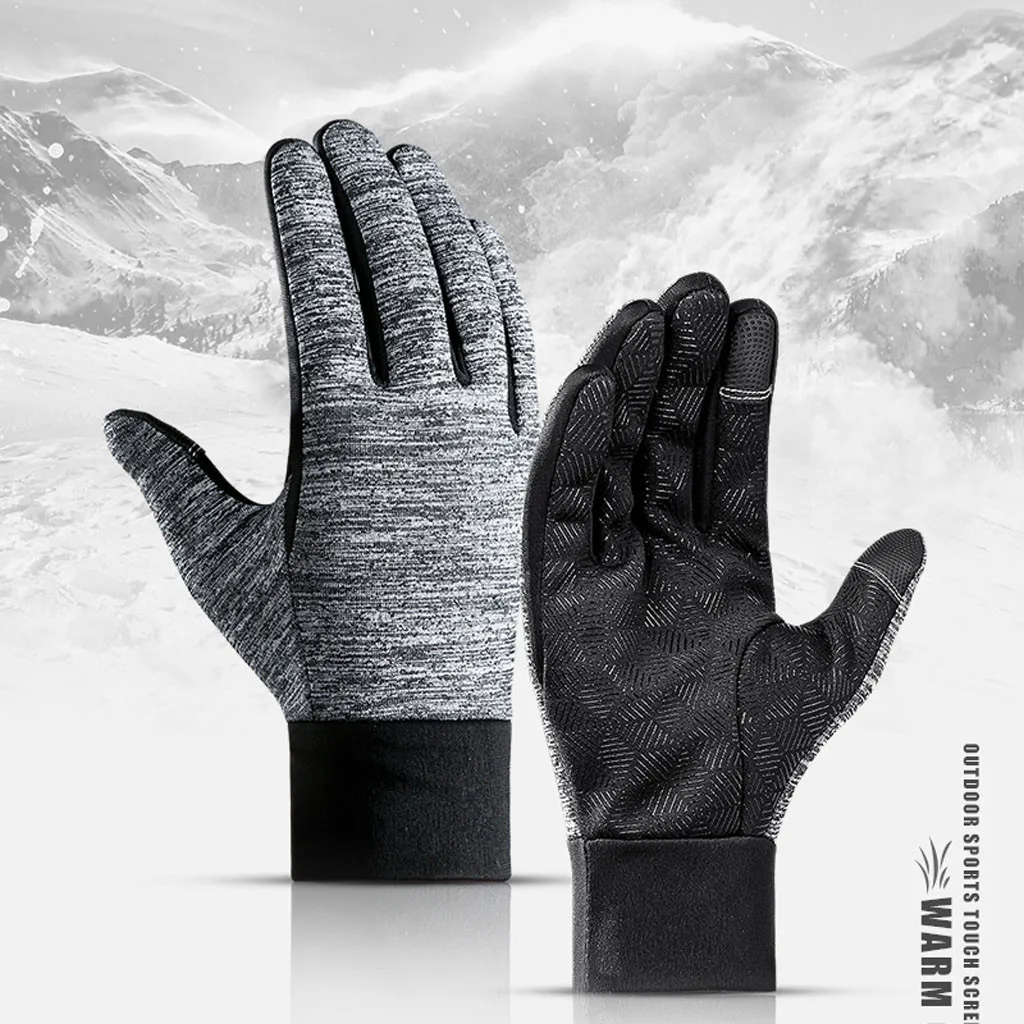 Лыжные ветрозащитные перчатки с сенсорным экраном спортивные mtb Нескользящие
