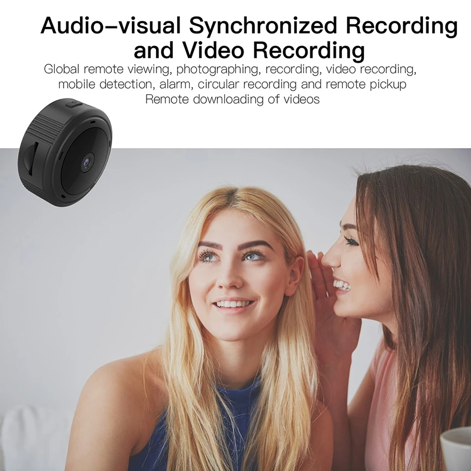 Мини-камера видеонаблюдения W10 1080P Wi-Fi HD ИК ночное видение | Безопасность и защита