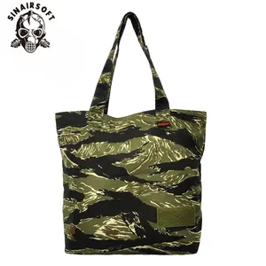 Camouflage Large Capacity Handbags Reusable Grocery Bag Outdoor Shoulder Bag Camping Hiking Handbags