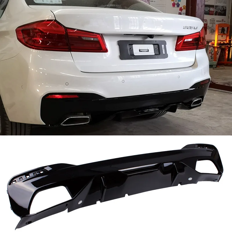 

M-P Style PP material Bumper Bright black Rear Diffuser For BMW 5 Series G30 G38 525i 530i 540d