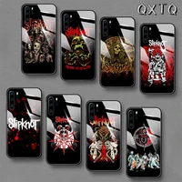rock slipknotes band tempered glass phone case cover for huawei honor mate p 8 9 10 20 30 40 a x i pro lite smart 2019 shell