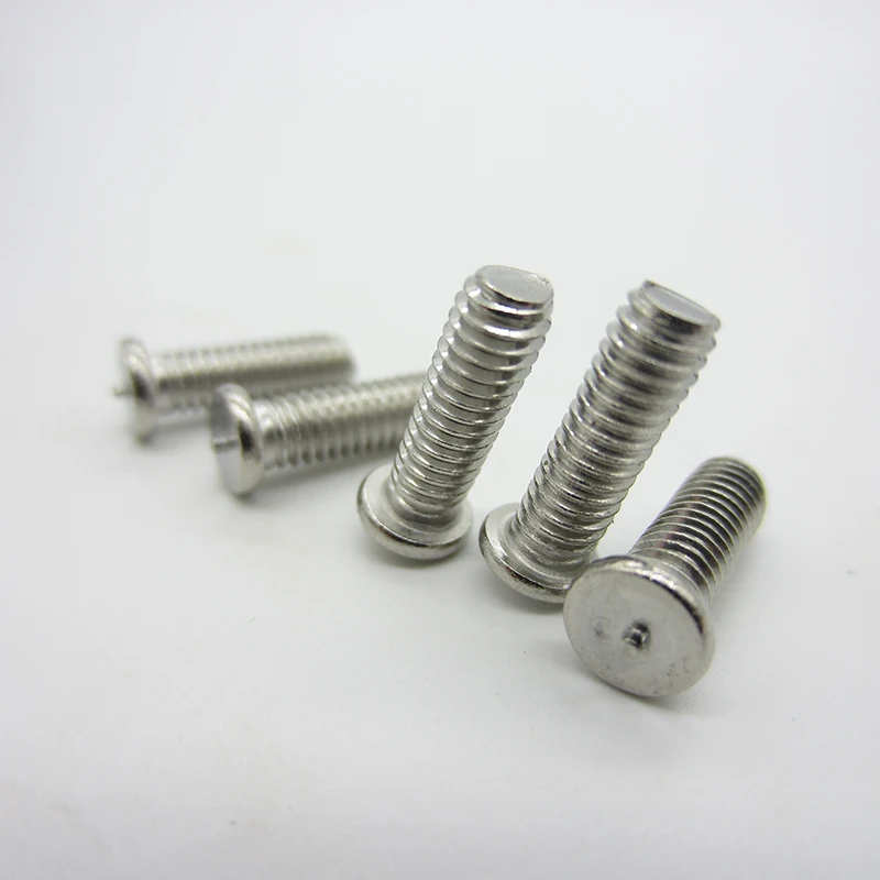 

100pcs/lot M3 M4 M5 M6 304Stainless steel welding screws spot welding studs 304 welding screw