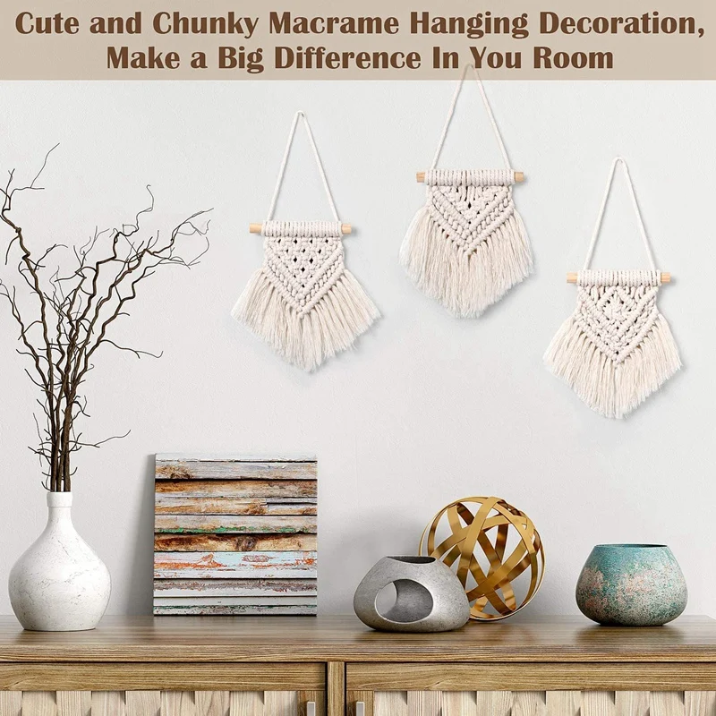 

Tassel Wall Hanging Decoration Hand-Woven Tapestry Tassel Wall Hanging Decoration Bohemian Wall Hanging for Decoration