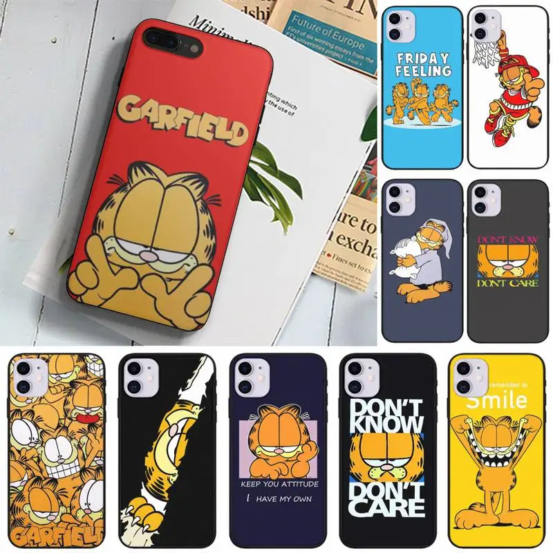 Милый мультяшный аниме желтый Кот Чехол для телефона Samsung S10 S21 S20 S30 Plus Lite Ultra FE S10e 5GS