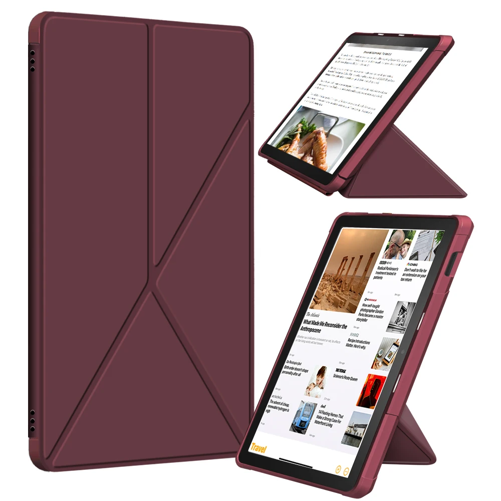 

All-New Cover for Kindle Fire HD 10/HD 10 Plus 2021 10.1inch Release PU Leather Slim Folding Stand Cover with Auto Wake/Sleep up