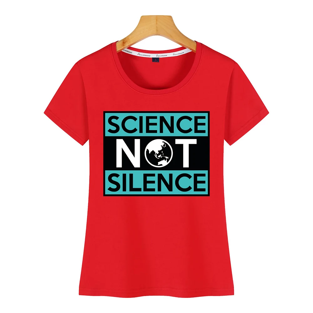 Женская Винтажная футболка в стиле хип-хоп science not silence | одежда