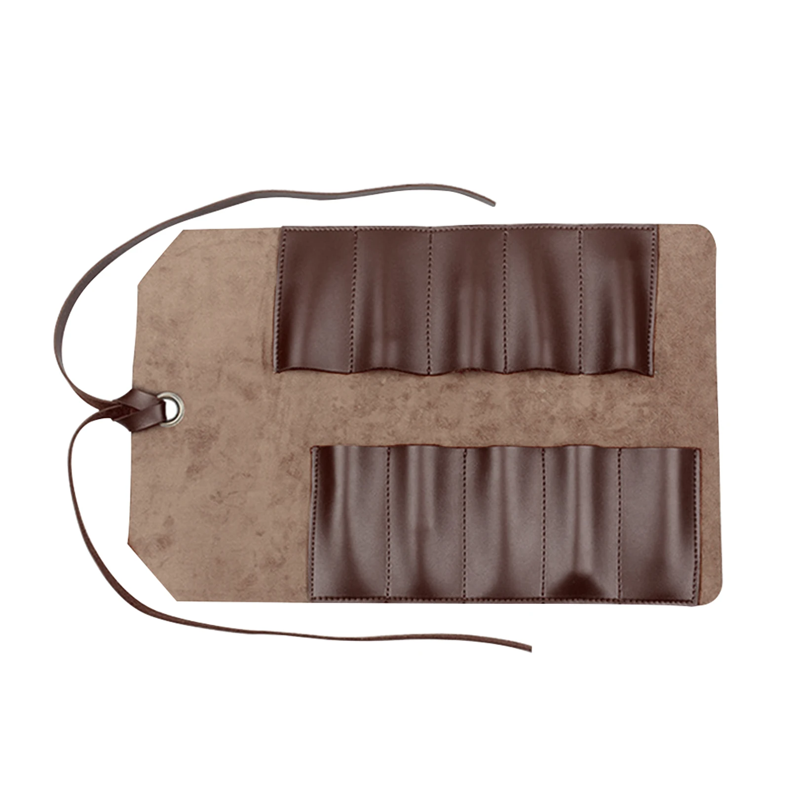 

Fashion Home Professional Tool Bag Organizer Multi-Purpose Leather Roll Up Pouch With 10 Slots Lightweight Portable Gift Durable