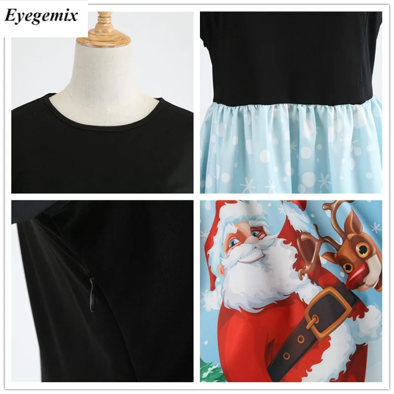 Женское облегающее платье-миди с принтом Деда Мороза | Женская одежда