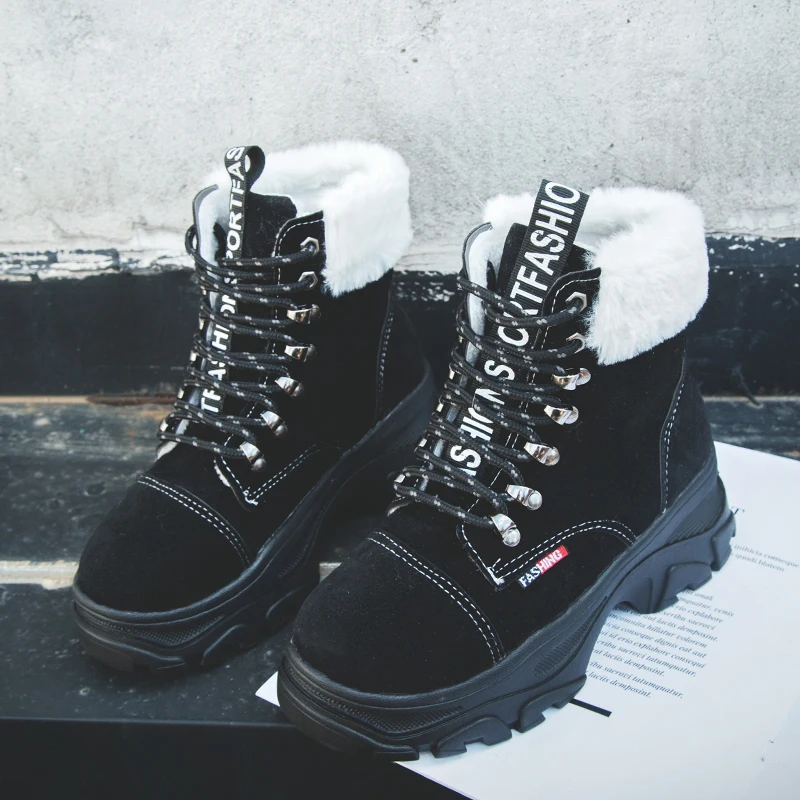 

Winter Boots for Women Ankle Booties Plush Keep Warm Shoes Woman Shoe Top Fashion High Quality Sneakers Ladies Zapatos De Mujer