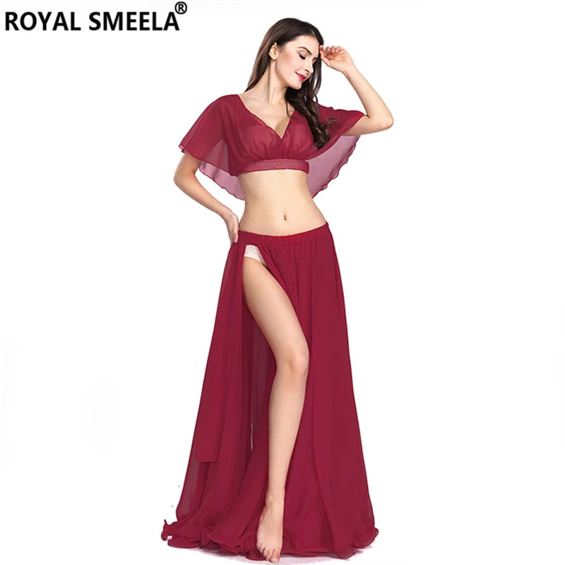 Hot Sale Free Shipping New Women's belly dance set costume belly dancing clothes sexy fashion girl bellydance Chiffon Top skirts