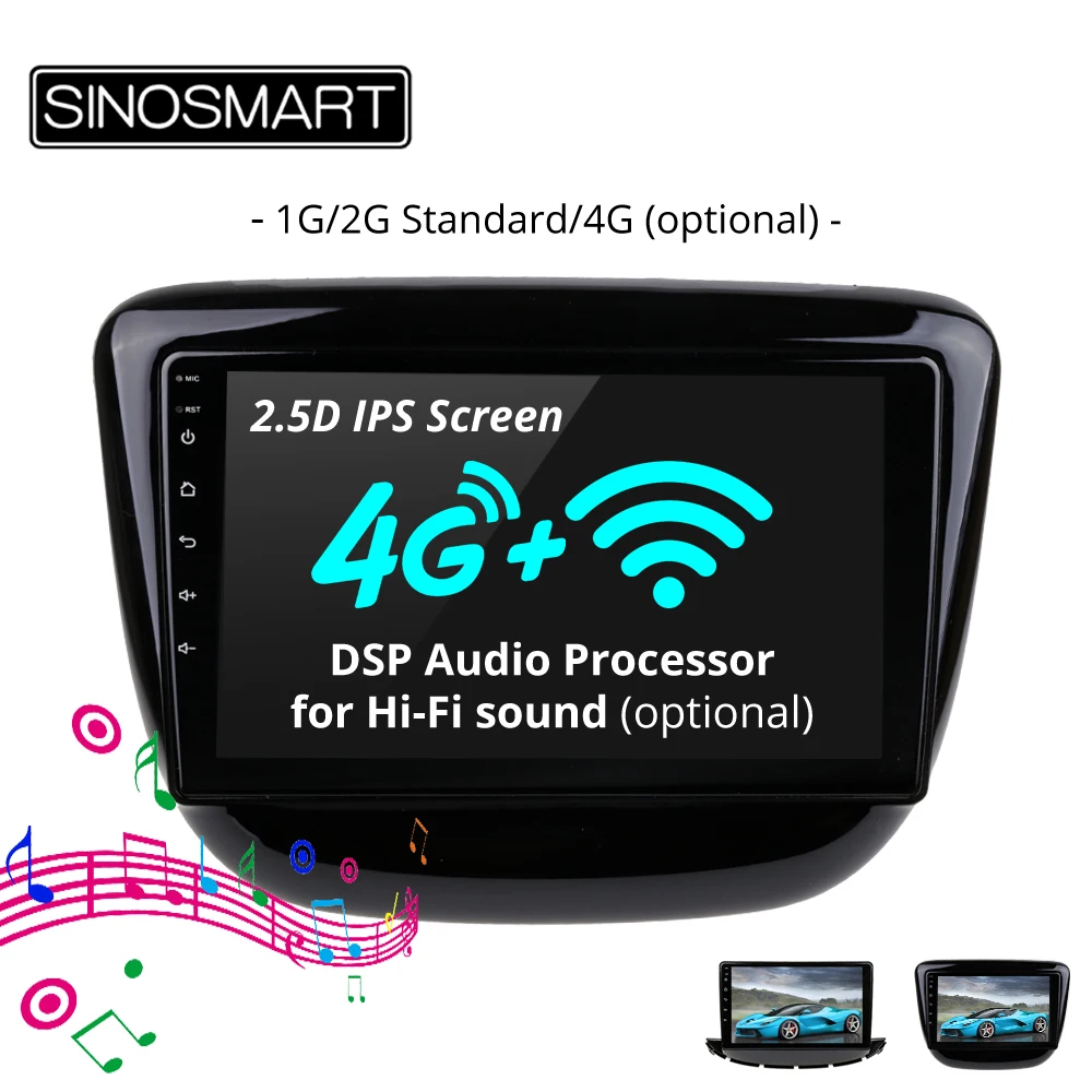 SINOSMART 2.5D ips/QLED 1G/2G Автомобильный gps-навигатор для Chevrolet Cavalier Trax- 32EQ DSP, 4G ram опционально