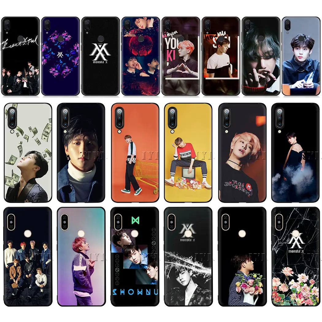 Лучший Мягкий чехол Monsta X KPOP Boy Group для Xiaomi mi Red Note 10 9T 7 8 Pro CC9E x 2S MAX 3 8T|Чехлы-накладки|