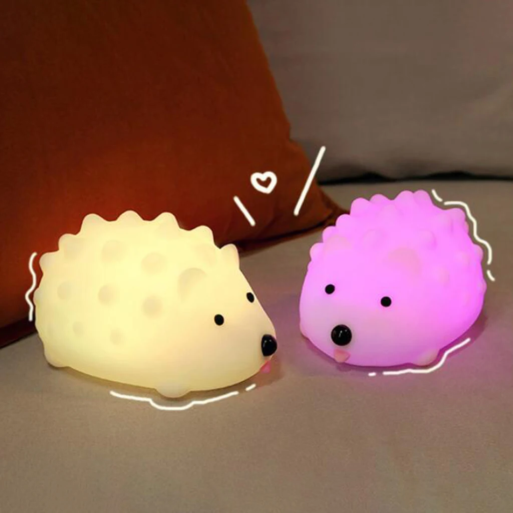 

Household Hedgehog LED Night Light for Kid Children, Dimmable Rechargeable Bedroom Lamp