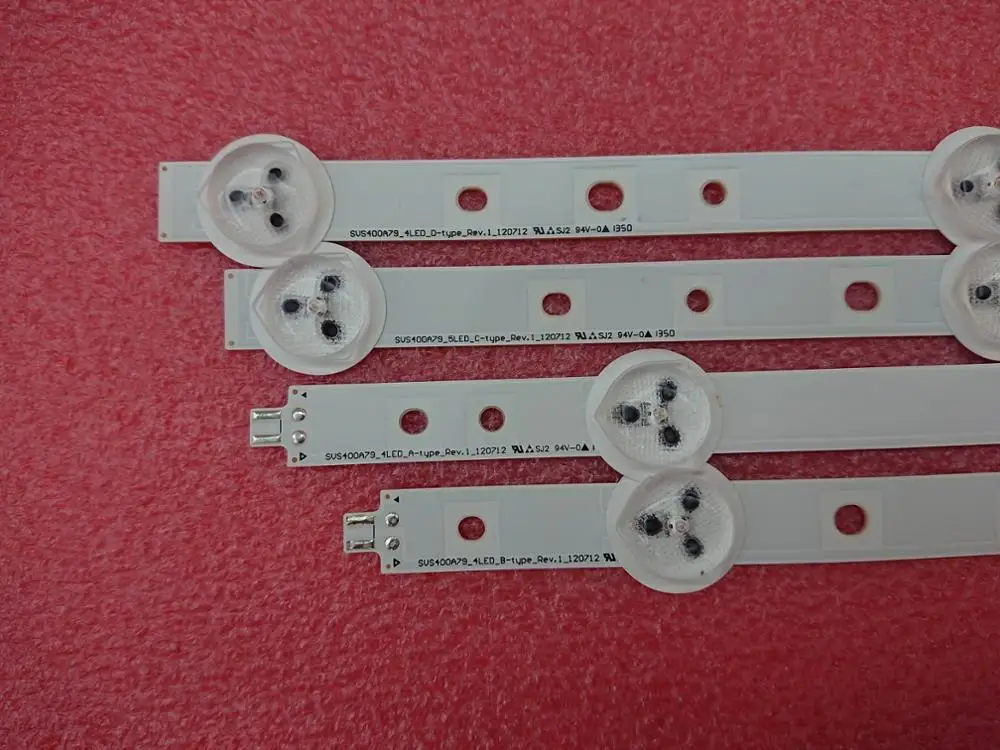 

(New Original )10set=100pcs LED strip for TOSHIBA 40L1333B 40D1333B 40L1354B LTA400HM23 SVS400A79 4LED A B D 5LED C SVS400A73