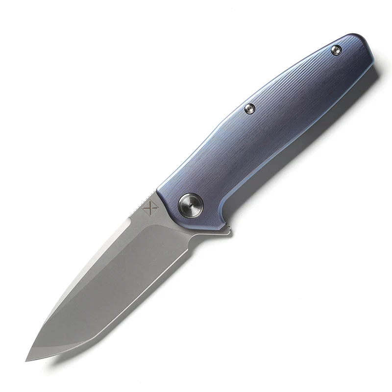 DICORIA YX750 складной нож шарикоподшипник VG-10 лезвие TC4 титановая ручка Кемпинг Охота Открытый suvival Карманные Ножи EDC инструменты - Цвет: Blue
