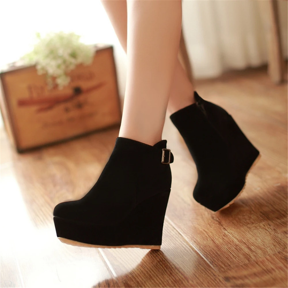 Полусапожки Женские На Танкетке Купить