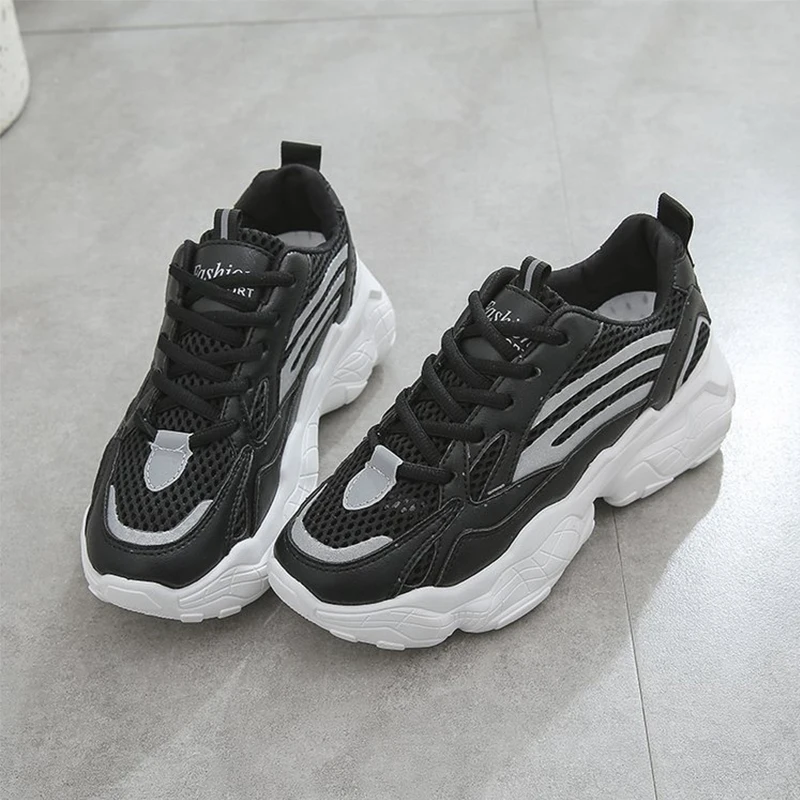 

HQFZO Casual Breathable White Vulcanize Basket Femme Sneakers Platform Tenis Feminino Spring Autumn Female Shoes