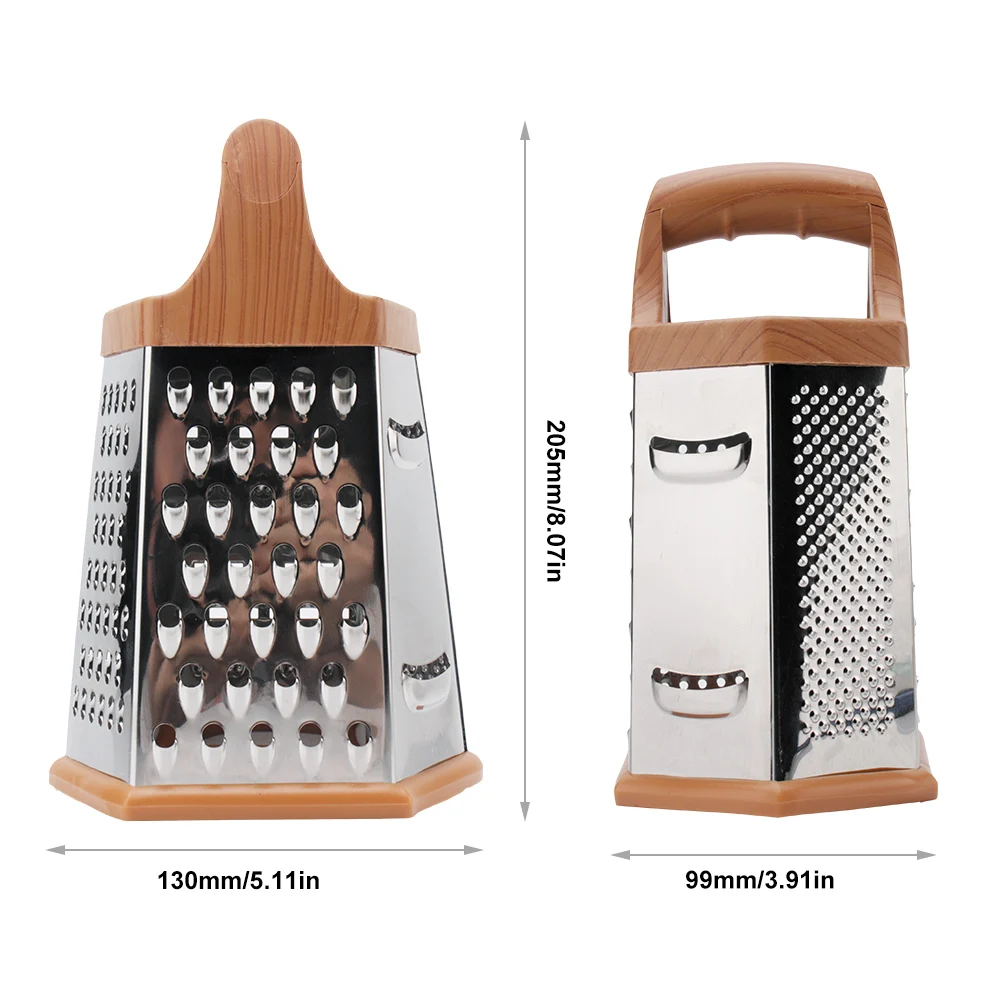 Мини-шестисторонняя терка из нержавеющей стали строгальный станок