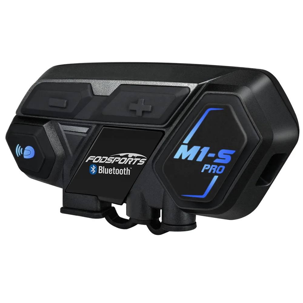 Fodsports M1-S Pro мотоциклетный Интерком шлем bluetooth гарнитура 8 гонщиков 2000 м группа Интерком Водонепроницаемый BT домофон
