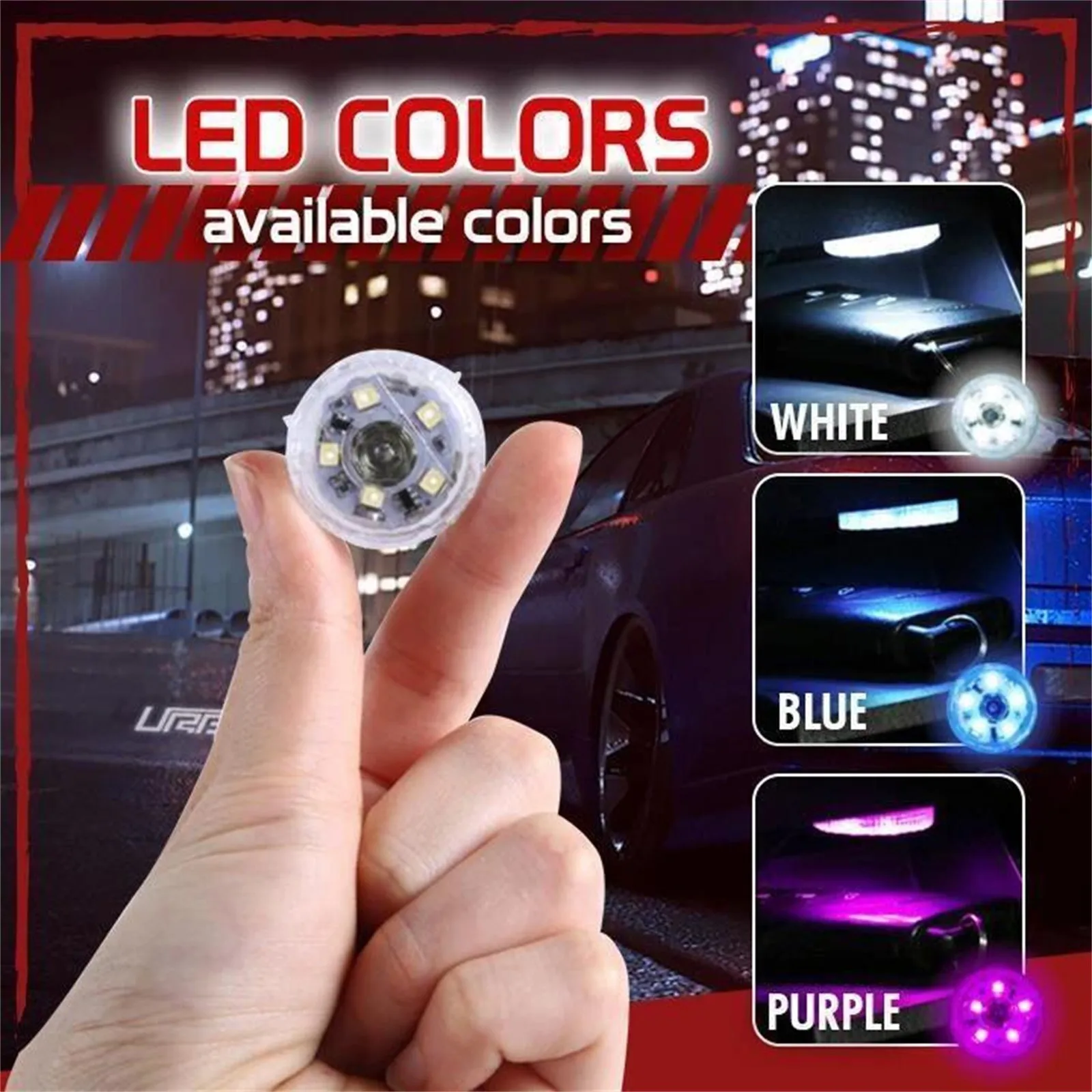 

30# One-button Portable Self-adhesive Home Car Led Touch-sensor Light Home Outdoor Night Light Mini Small Portable Light Night