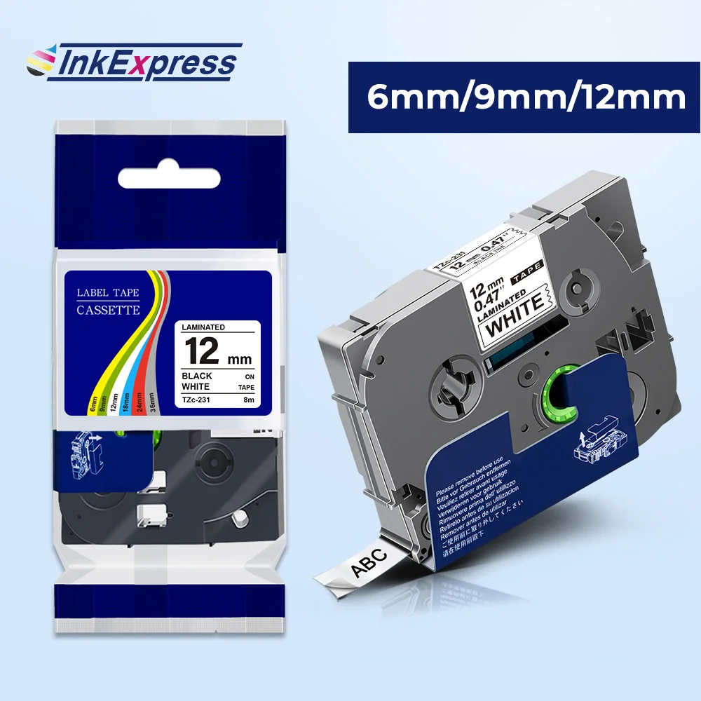 Совместимый с 6 мм лента термоусадочная трубка 611 запечатанных лент для черный на