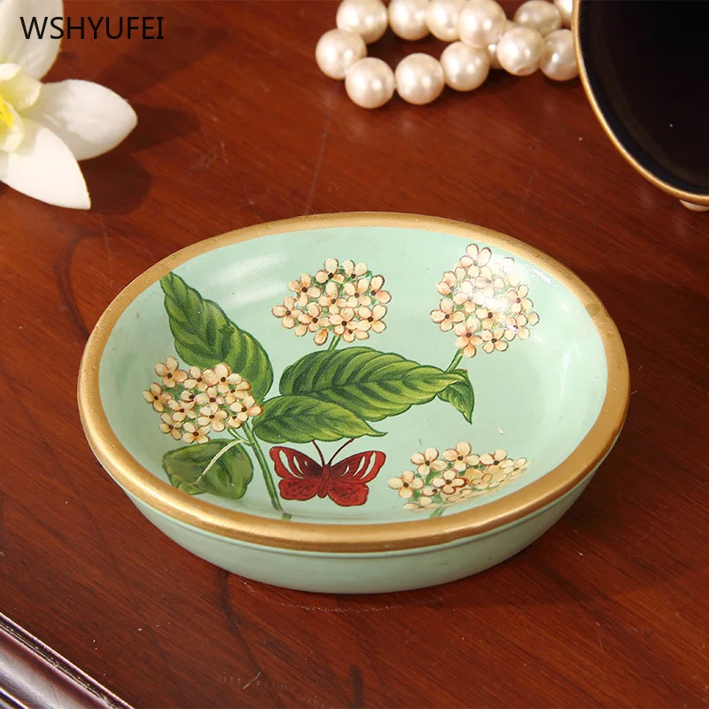 5 шт. зеленые керамические аксессуары для ванной комнаты держатель мыла/зубной