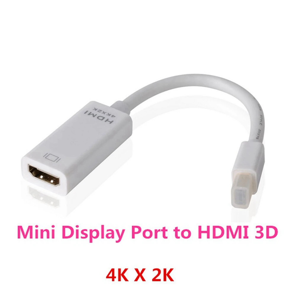Мини порт дисплея в HDMI совместимый кабель 1080P проектор для телевизора конвертер