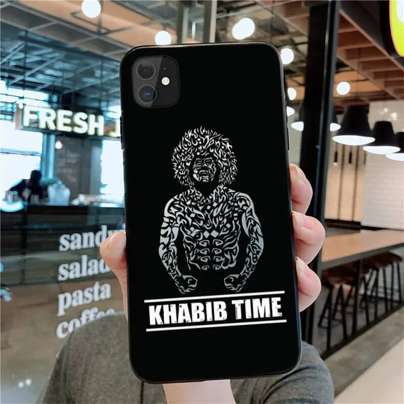 Чехол khabib nurmagomedov time для iphone 13 12 11 Pro Max Mini XS 8 7 6 6S Plus X 5S SE 2020 XR | Мобильные телефоны и